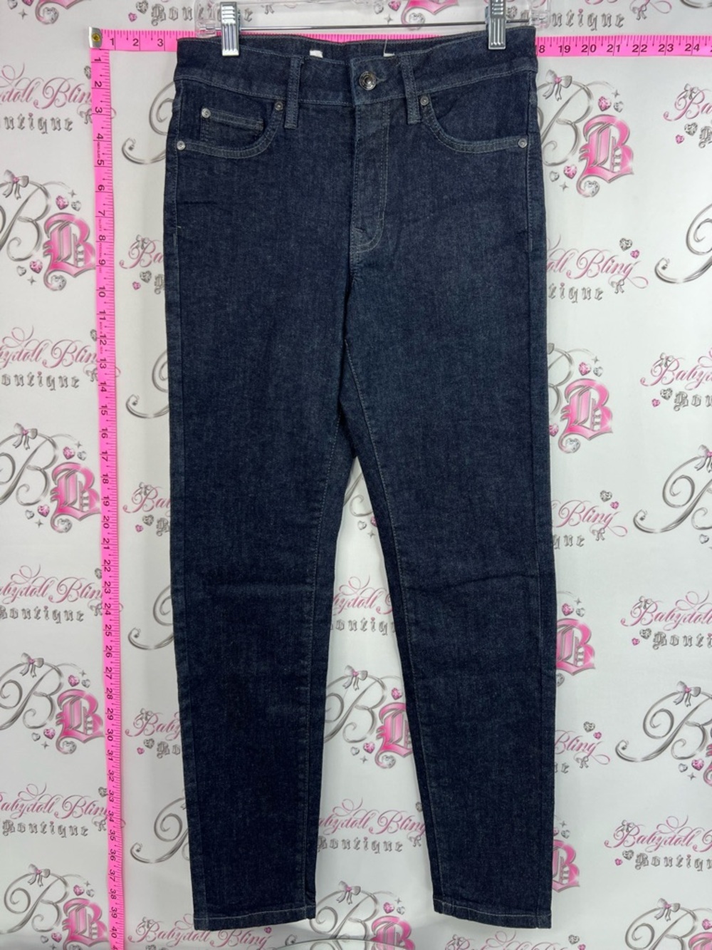 Bootlegger jeans Laurel Dark Wash Straight-Leg Jeans - Classic Denim